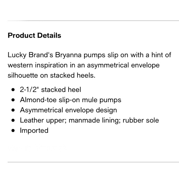 NWOB Lucky Brand Leather ‘Bryanna’ Mules - Picture 13 of 13